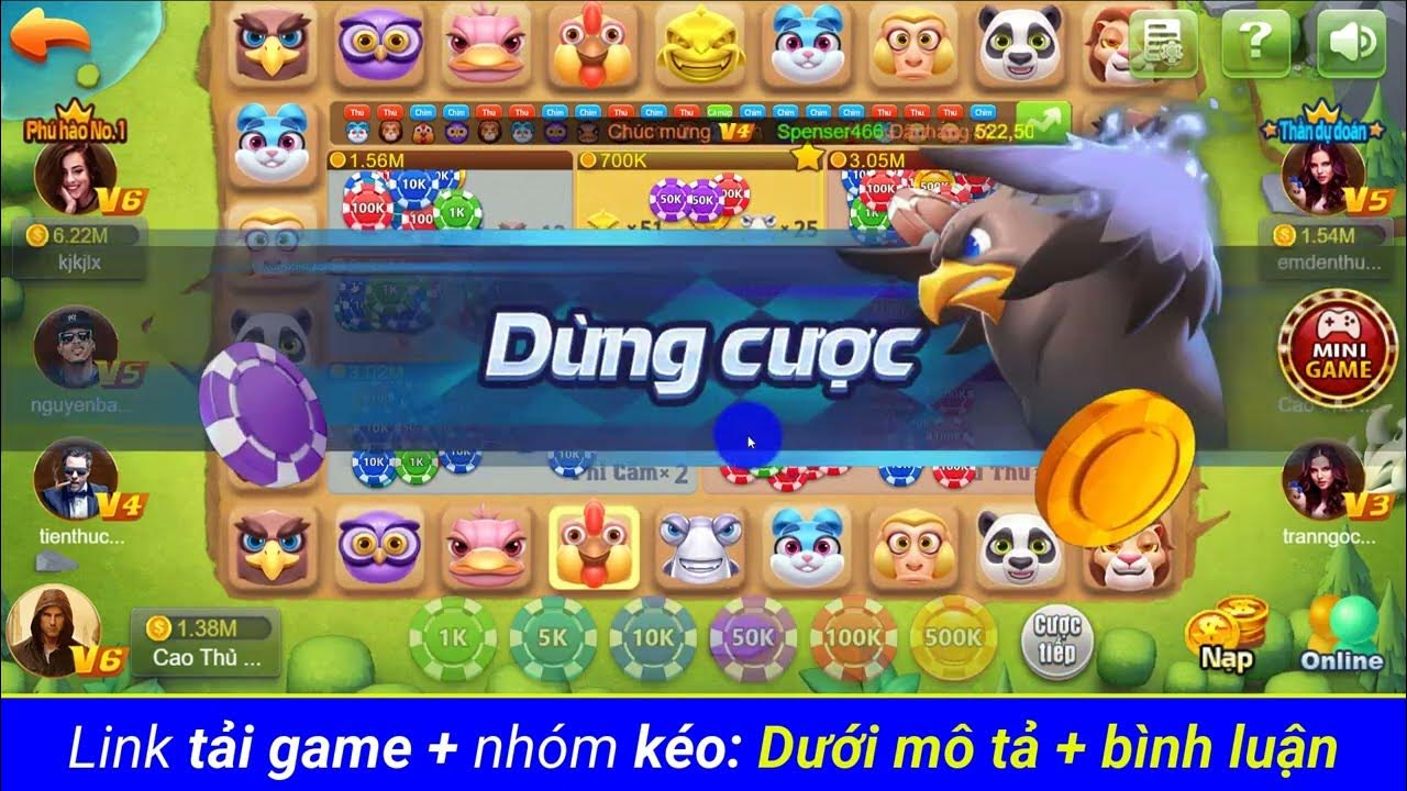Phi Cầm Tẩu Thú là trò chơi đổi thưởng chỉ có tại 68 Game Bài